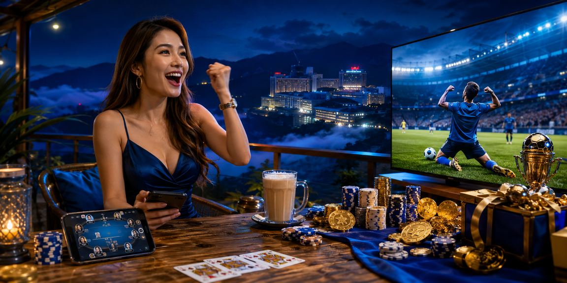 Permainan poker bergaya Melayu di Genting Highlands dengan suasana kasino eksklusif