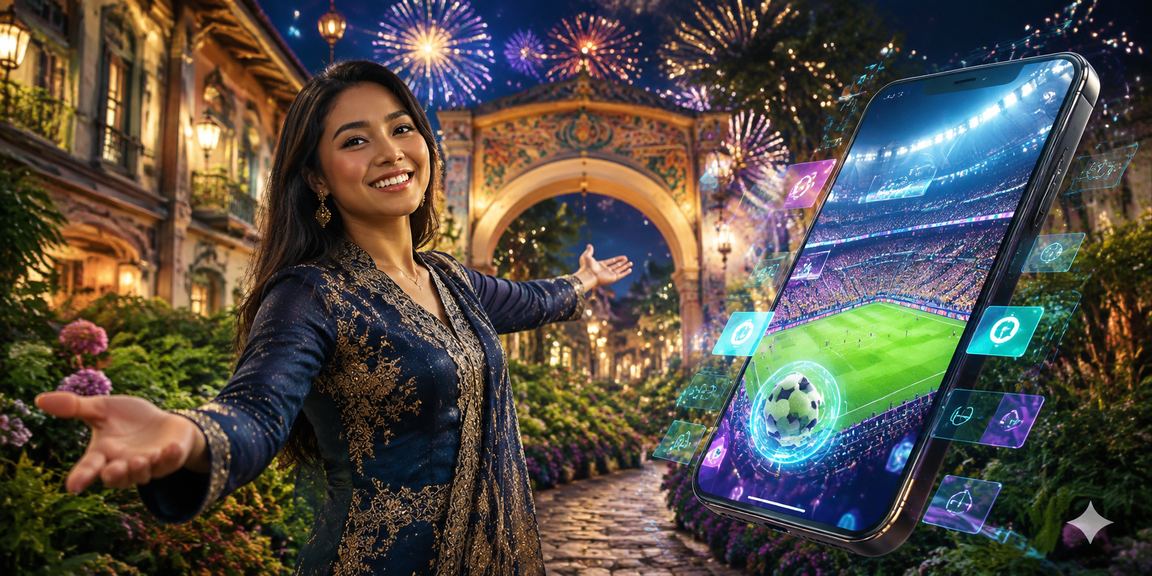 Taruhan sukan semasa perayaan Hari Raya di Malaysia melalui peranti mudah alih